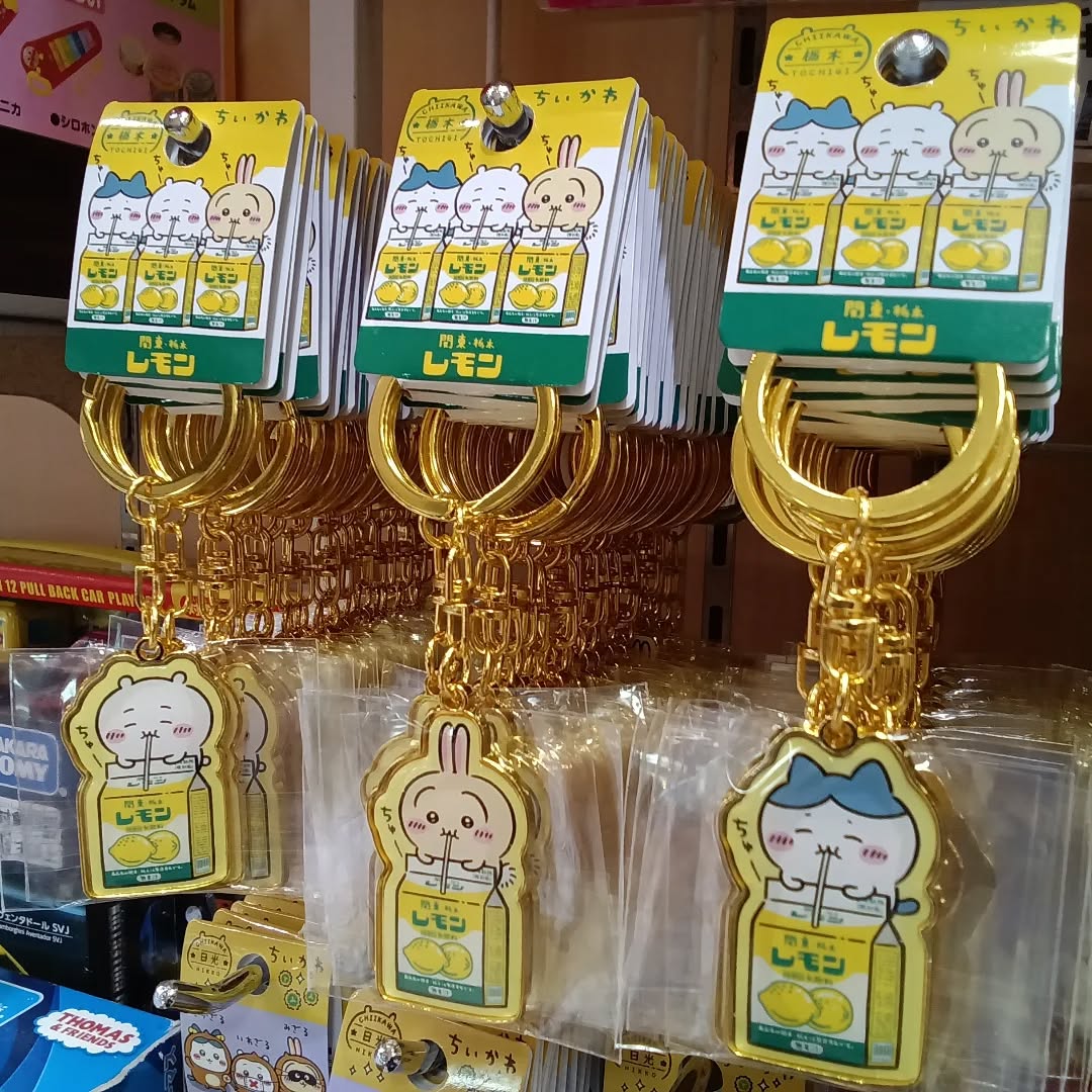 お待たせいたしました〜️
ちいかわレモン牛乳キーホルダー️
ただいま入荷しました

大人気商品につき、数に限りがございます。
お一人様３個まで。
一人でも多くのちいかわファンの手に届きますように️
ご来店、お待ちしております

#栃木県　 #佐野市　 #どまんなかたぬま　 #彩り館　 #ちいかわ　
#レモン牛乳　 #キーホルダー　 #お土産　 #入荷　