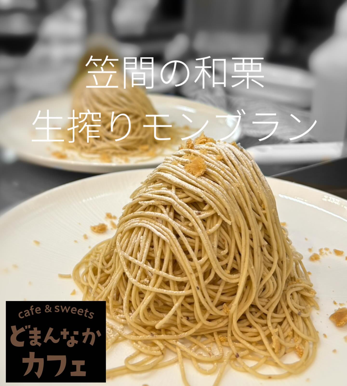 こんにちは
三連休中日ですねお天気は良さそうです️
是非️どまんなかカフェに足を運んでみては
おすすめのモンブランお試しください️
