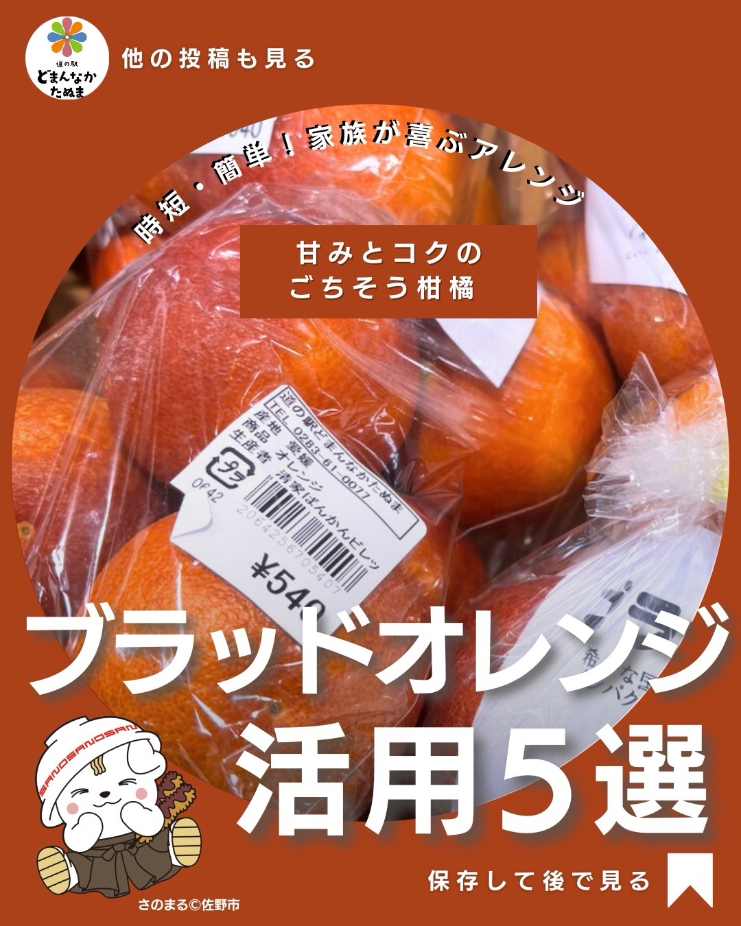 おはようございます
本日は、
食品売り場にて見かけることが増えてきた
「ブラッドオレンジ」のお話しです
普通のオレンジより少し濃い赤色が
特徴で甘みとコクが強い柑橘です
そのまま食べても
もちろん美味しいですが
実は
いろいろな食べ方ができます。
・朝ごはんのヨーグルト
・フレッシュジュース
・サラダ
・デザート
色がきれいなので
料理やスイーツに使うと
見た目も華やかになります。
特におすすめなのは
ブラッドオレンジジュース。
搾るだけで
とても濃い味の
フレッシュジュースが作れます。
少しはちみつを入れると
お子さんでも飲みやすく
朝ごはんにもぴったりです。
また
ブラッドオレンジは
はちみつ漬けにしておくと
ヨーグルト
炭酸水
アイス
いろいろな食べ方ができます。
もし道の駅で
見かけたらぜひ試してみてください。
あとでレシピを見返せるように
この投稿は保存しておくのがおすすめです
気になる食べ方があったら
ぜひコメントで
教えてください。