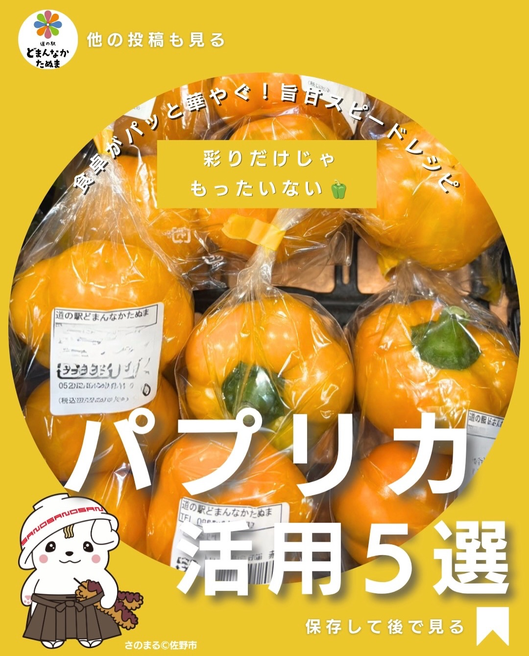 🫑 パプリカ、彩りに少し使って
余っていませんか？

鮮やかな色で料理を華やかにしてくれるパプリカですが、「サラダに入れるくらいしか思いつかない…」という方も多いのでは？

実はパプリカは、焼く・炒める・お肉で巻くだけで、立派なメイン料理やおつまみに変身します

今回は、忙しい日でも考えずに作れる簡単パプリカアレンジ5選をご紹介！

しっかり食べたい日は「甘辛肉巻き」、料理する気力がない日は「塩昆布炒め」、家飲みの日なら「ベーコンチーズ焼き」。

そして、ちょっと食卓を華やかにしたい日は、ぜひ丸ごとツナチーズ焼きを。

黄色パプリカなら食卓がパッと明るくなって、簡単なのに「今日ちょっと豪華じゃない？」感も出せます

さらに、まとめて買った日は「焼きマリネ」にしておけば、忙しい日の副菜にも便利。

🫑 パプリカを見つけたときに思い出せるように、今のうちに保存がおすすめ！

「あとで作る」で保存
①〜⑤、どれが気になりますか？