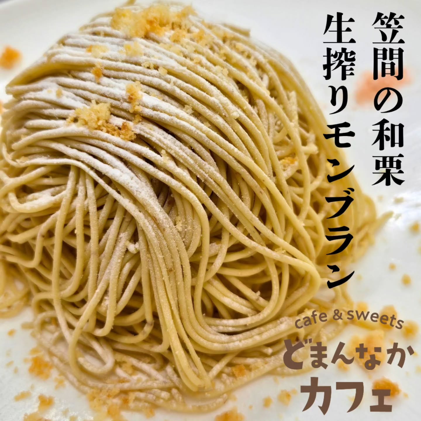 こんにちは！ です

9月になりました！
秋と言えば『笠間の和栗生搾りモンブラン』
栗の甘みや香りを活かしてそのまま味わえるモンブランです。
ご注文いただいてから搾ります。
リピーターさんも多い一品です。
ぜひご利用ください！